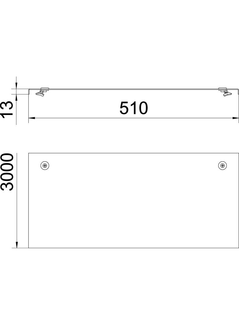 WDRL 1116/50, POKRYWA DRABINKI KABL.500MM FS