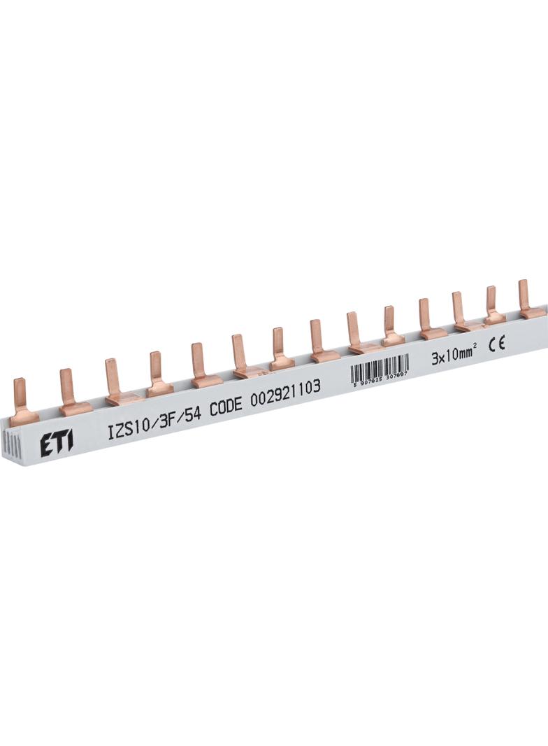 Szyna łączeniowa sztyftowa 3P 63A 10mm2 (54 mod.) IZS10/3F/54 (1m) 002921103 ETI