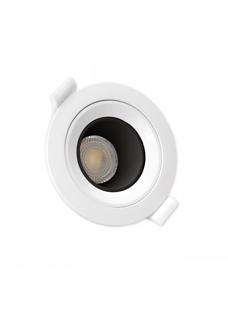 FIALE CORE DEEP GU10 OCZKO GU10 IP20 FI86X34MM BIAŁY SRODEK CZARNY OKRĄGŁA RUCHOMA