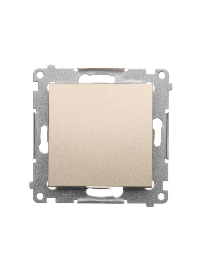 Simon 54 Przycisk pojedynczy zwierny bez piktogramu 16A z. śrub. złoty mat