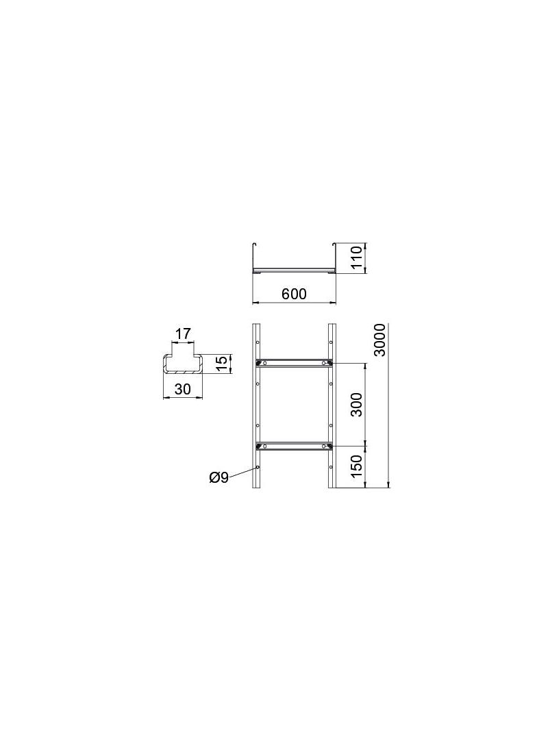 SLCS 1160 3 FT, Drabina kablowa