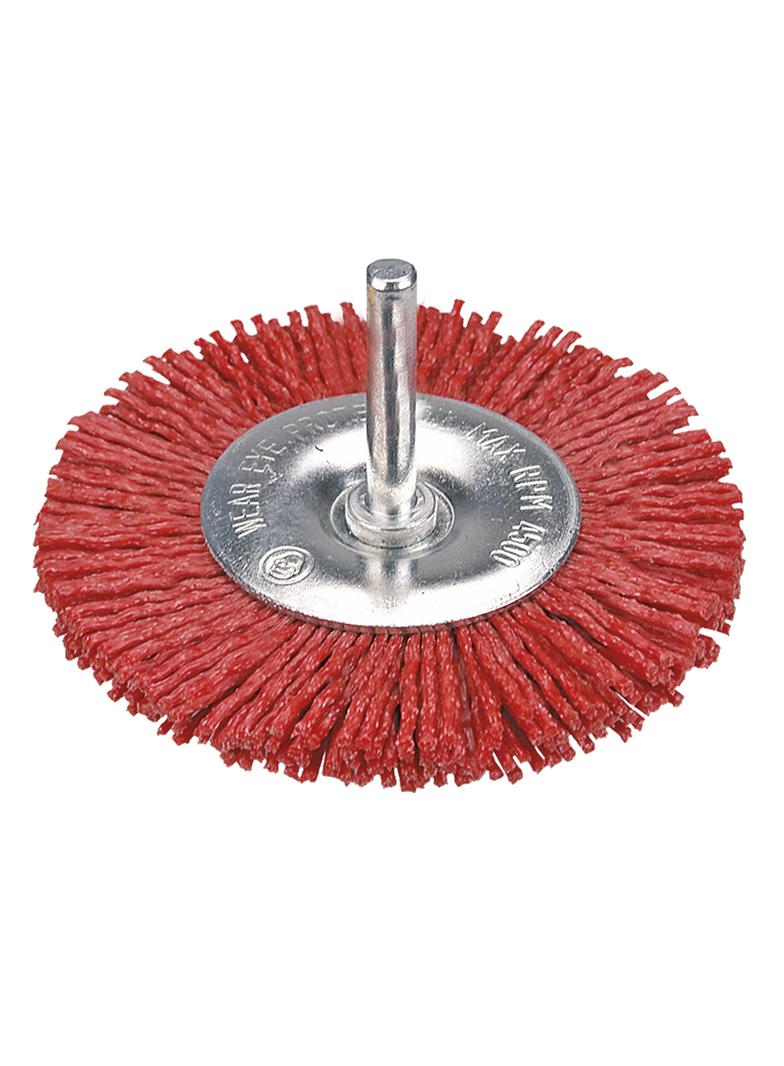 Szczotka ścierna tarczowa z trzpieniem 100 mm