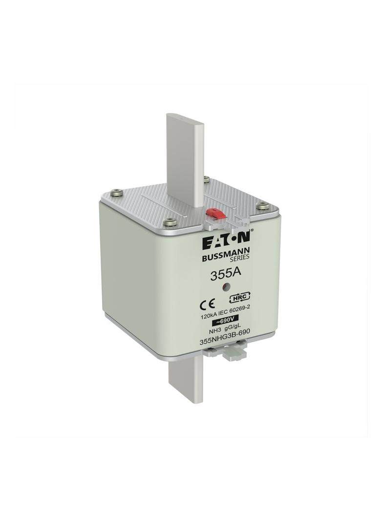 NH FUSE 355AMP 690V gG SIZE 3 Wkładka NH3 355A 690V GL/GG podwójny wskaźnik 355NHG3B-690 EATON