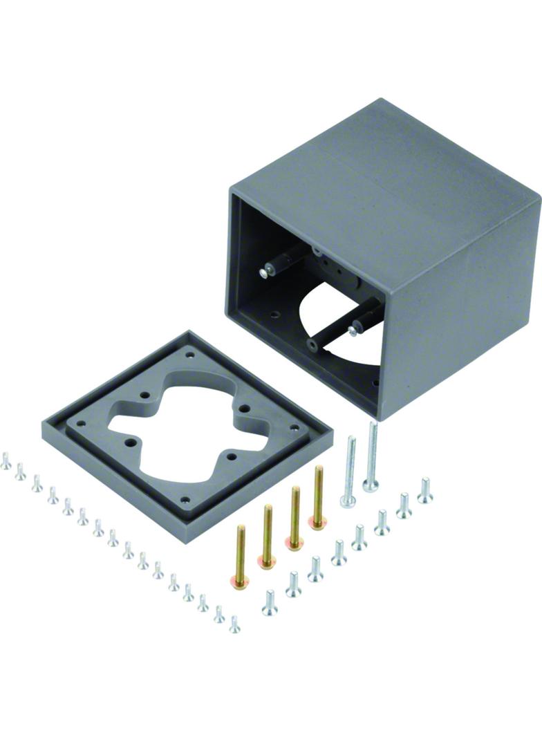 tehalit.VE-EE Puszka napodłogowa 2 stal szary PA GBZ27011 HAGER