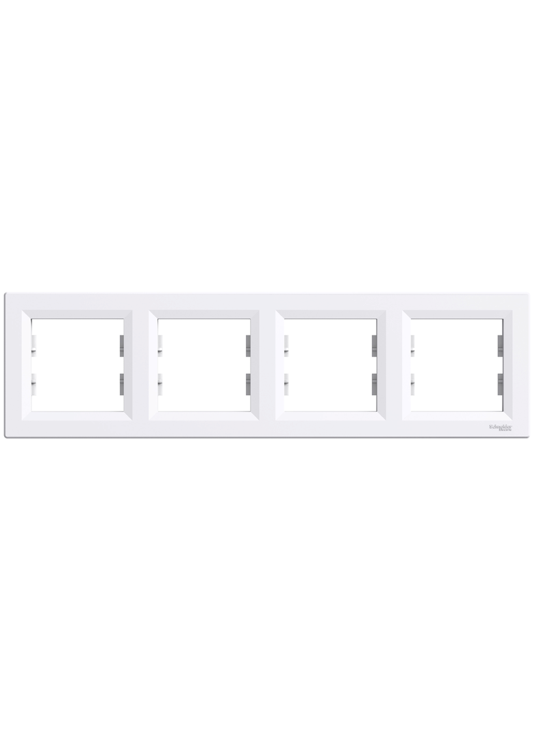 Asfora ramka poczwórna 4-krotna pozioma biały EPH5800421 SCHNEIDER