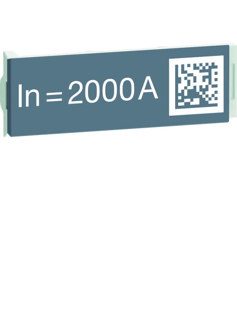 ACB HW2/4 Wtyczka z oznaczeniem znamionowym wyłącznika 2000A dostarczane luzem