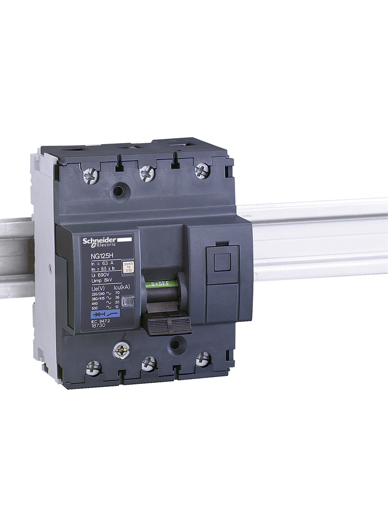 Wyłącznik nadprądowy Acti9 NG125H-C63-3 C 63A 3-biegunowy
