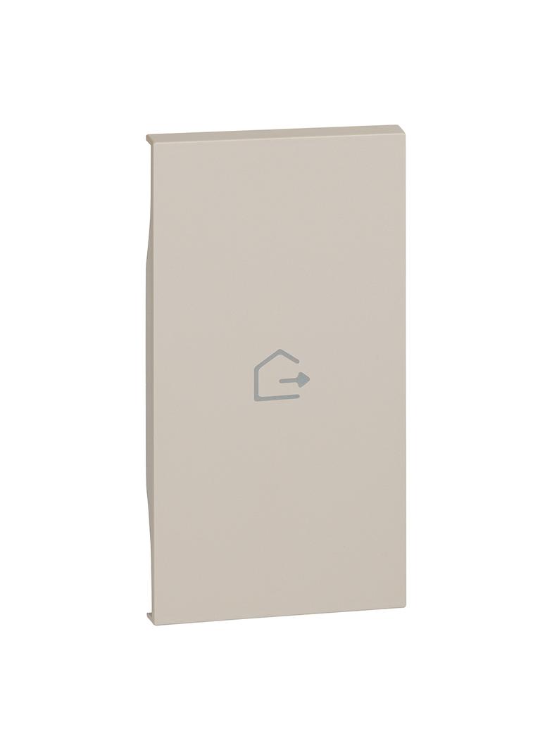LIVING NOW 'MY HOME' - KLAWISZ Z SYMBOLEM  WYJŚCIE  - 2 MODUŁY - PIASKOWY BEŻ, Bticino