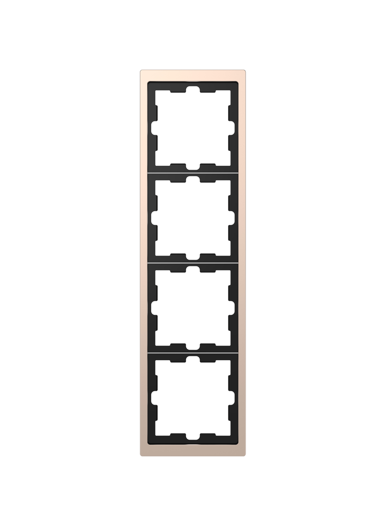 Merten D-Life, ramka czterokrotna, szampan metalik