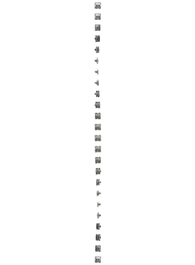 Simon 54 Gniazdo komputerowe podwójne RJ45 kategoria 6 ekranowane z przesłoną przeciwkurzową srebrny mat D62E.01/43 KONTAKT