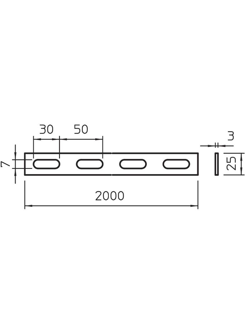 PROFIL 25X3 PERFOROW.2M FT
