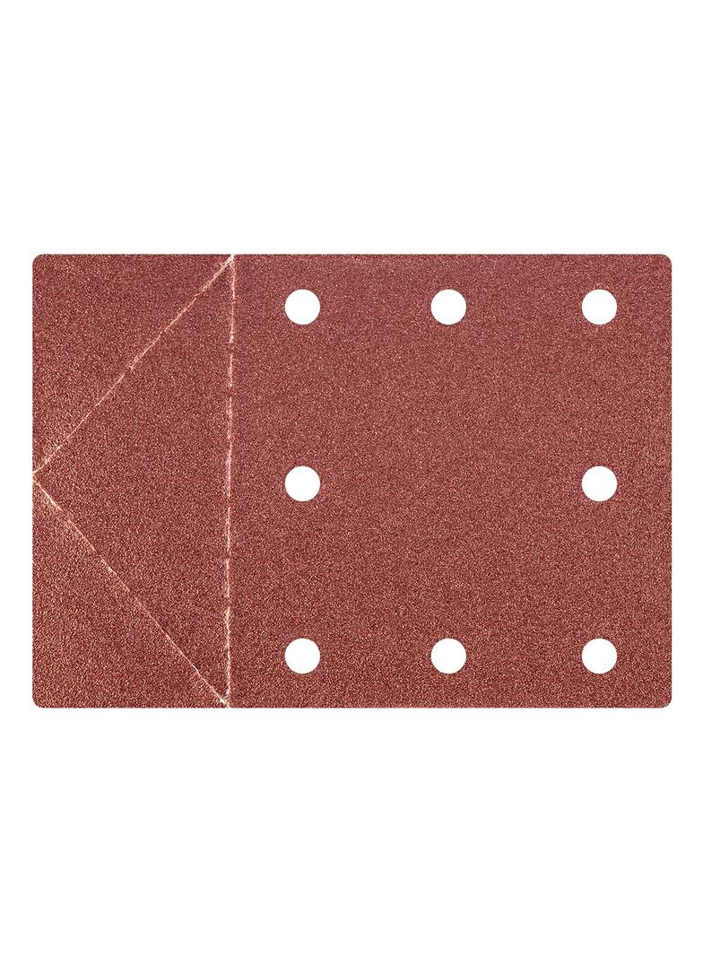 Papier ścierny 115 x 160 mm, otwory, perforacja do odrywania, rzep. K100, 3 szt.