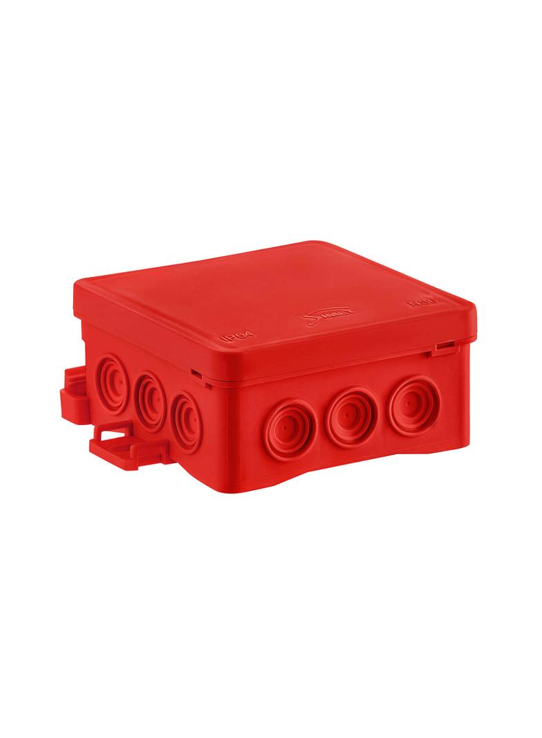 Puszka instalacyjna naścienna NS6 FASTBOX&HOOK czerwony  SIMET