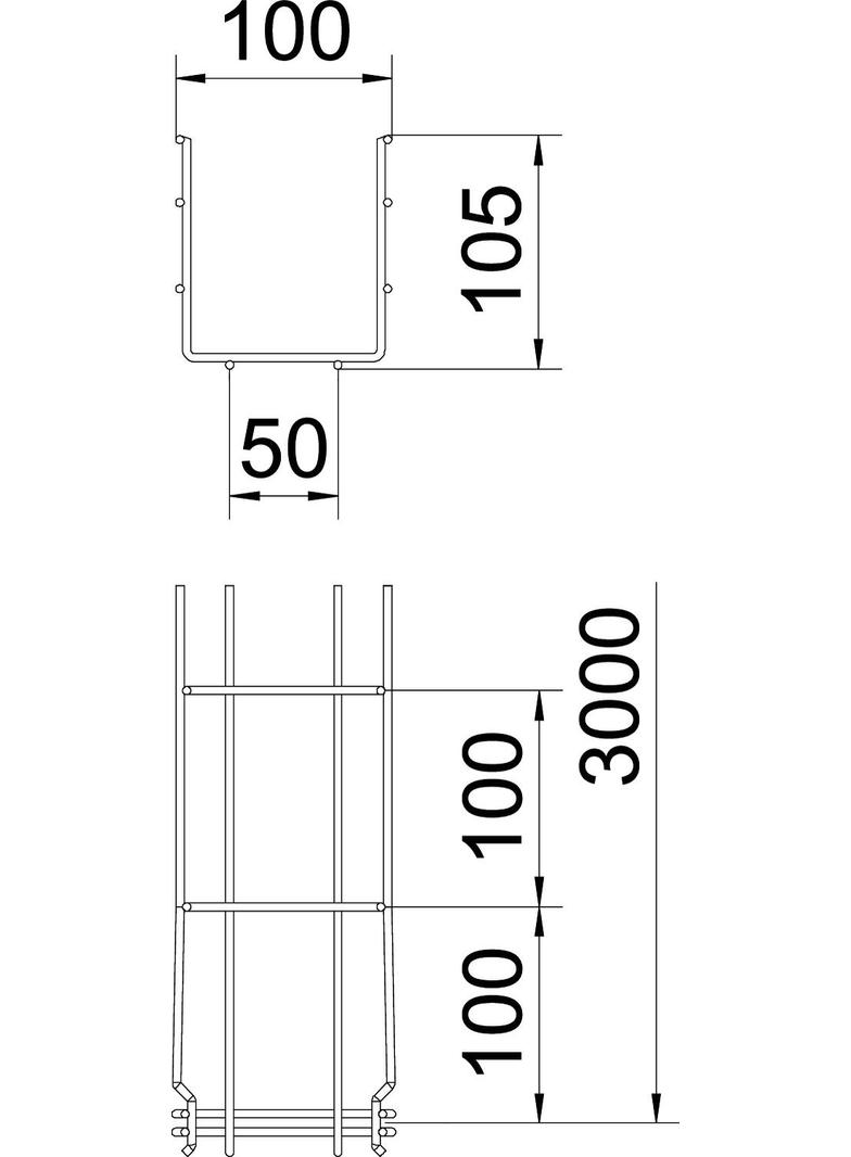 KORYTKO SIATKOWE GRM 105X100MM V