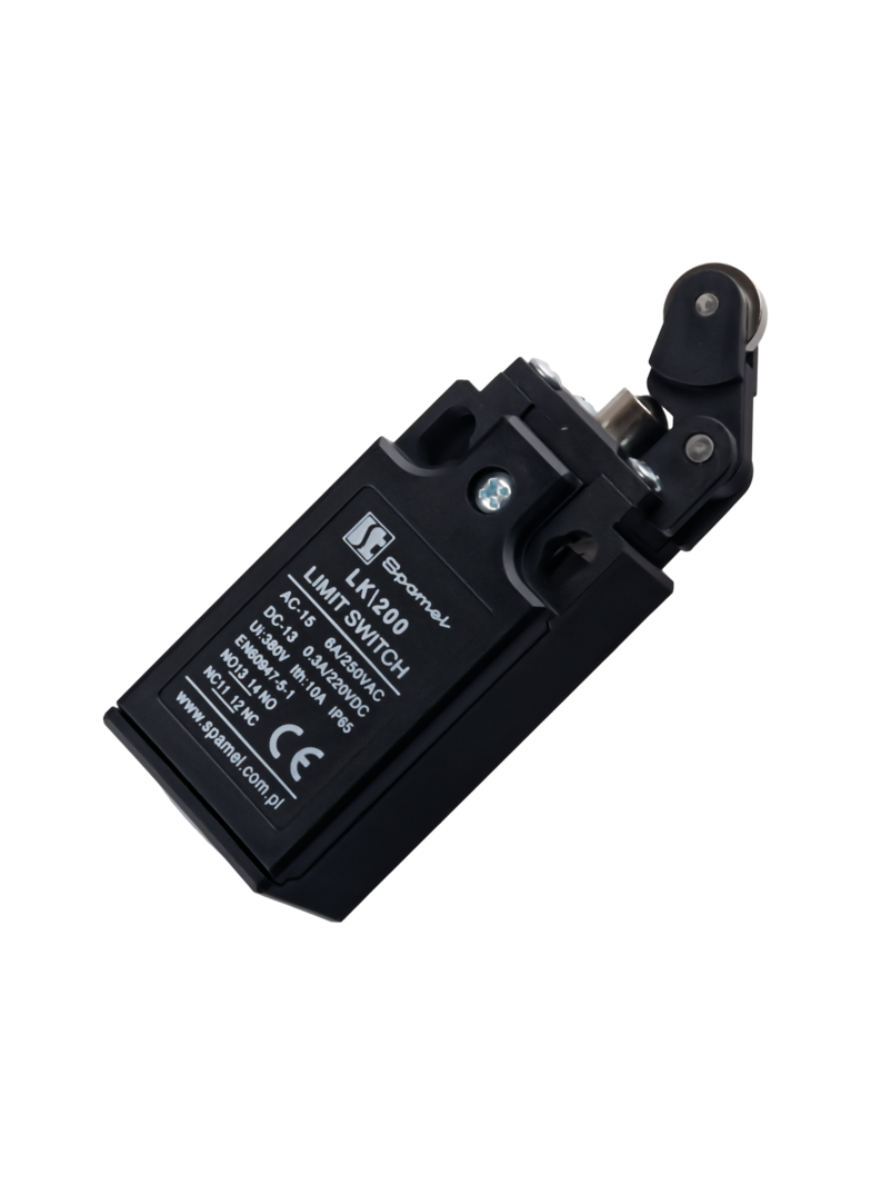 ŁĄCZNIK KRAŃCOWY (TWORZYWO) POPYCHACZ Z ROLKĄ