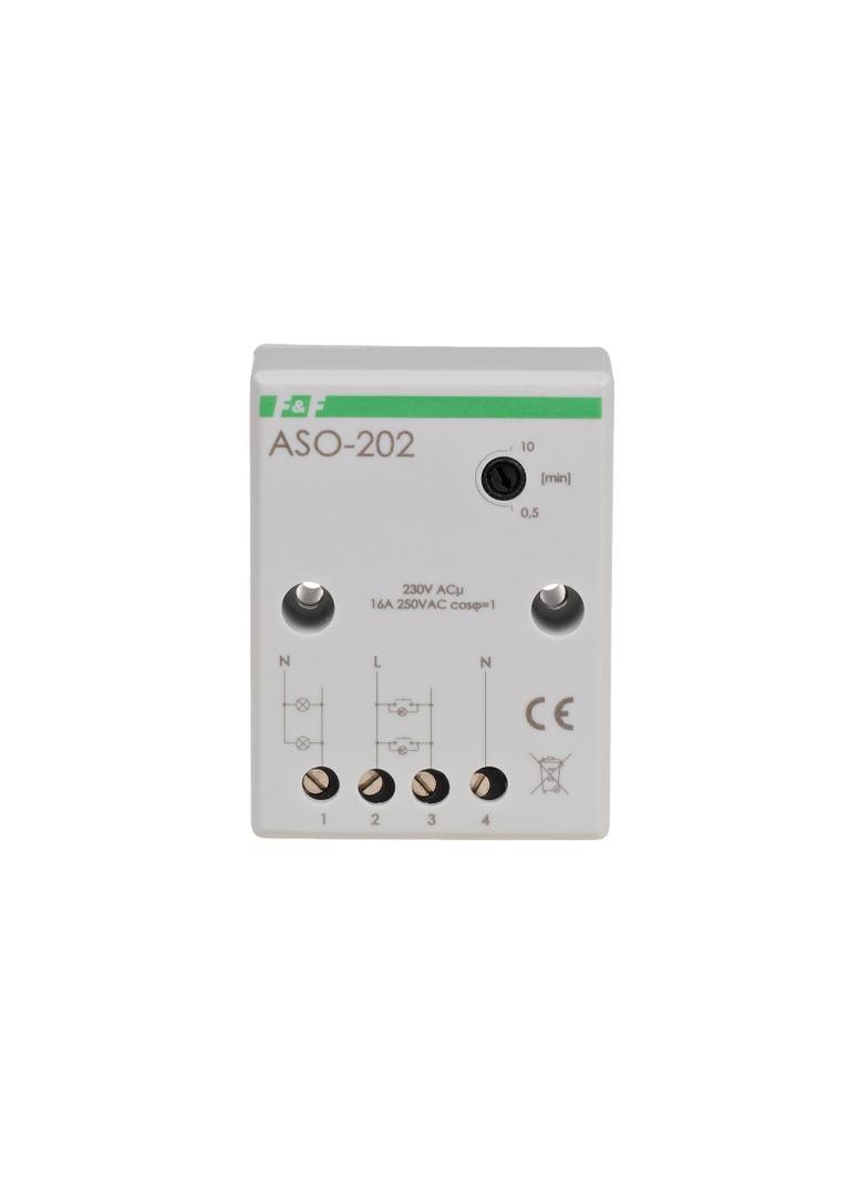 AUTOMAT SCHODOWY Z PRZECIWBLOKADĄ, UN=230V, I=16A, ZACISKI ŚRUBOWE