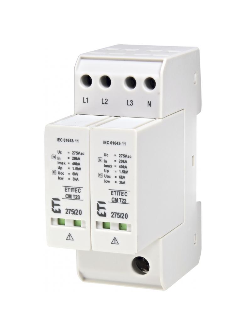 Ogranicznik przepięć T2+T3 (C+D) TEC CM T23 275/20 4+0   002440652 ETI