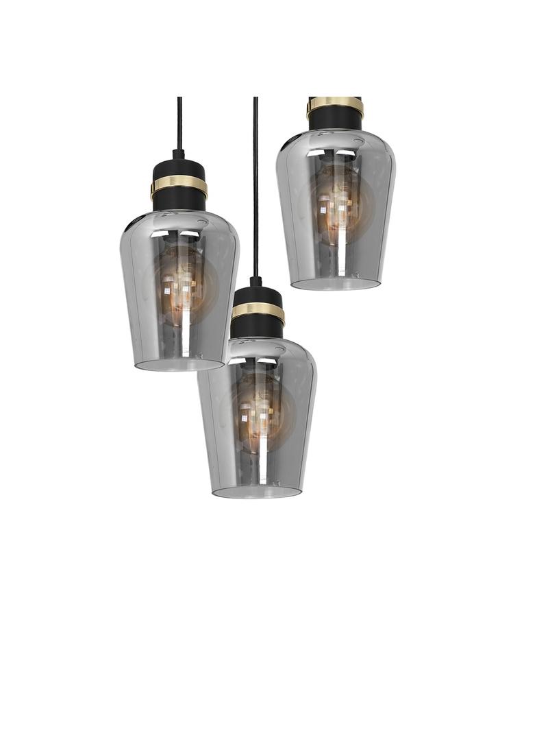 Milagro lampa wisząca Richmond 3xE27 czarno/złota MLP6541