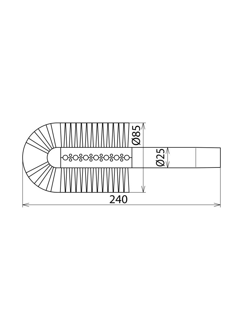 Szczotka prętowa cylindryczna fi 25 / 85 mm