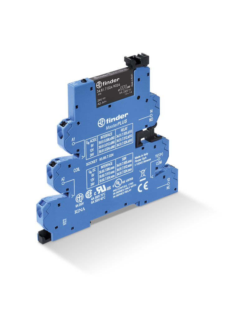 Przekaźnik interfejsowy serii 39: 1Z 2A 24V DC 39.60.7.024.8240 /10szt./ FINDER