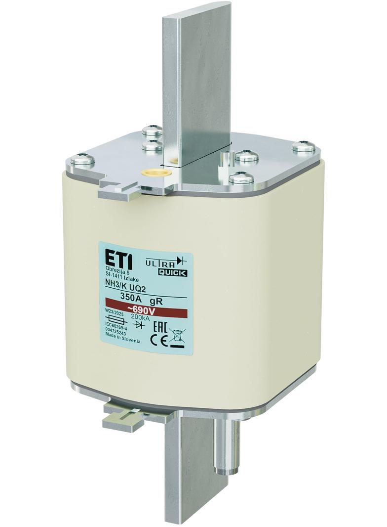 Wkładka topikowa ultraszybka M3UQ2/350A 690V-K 004725243 ETI