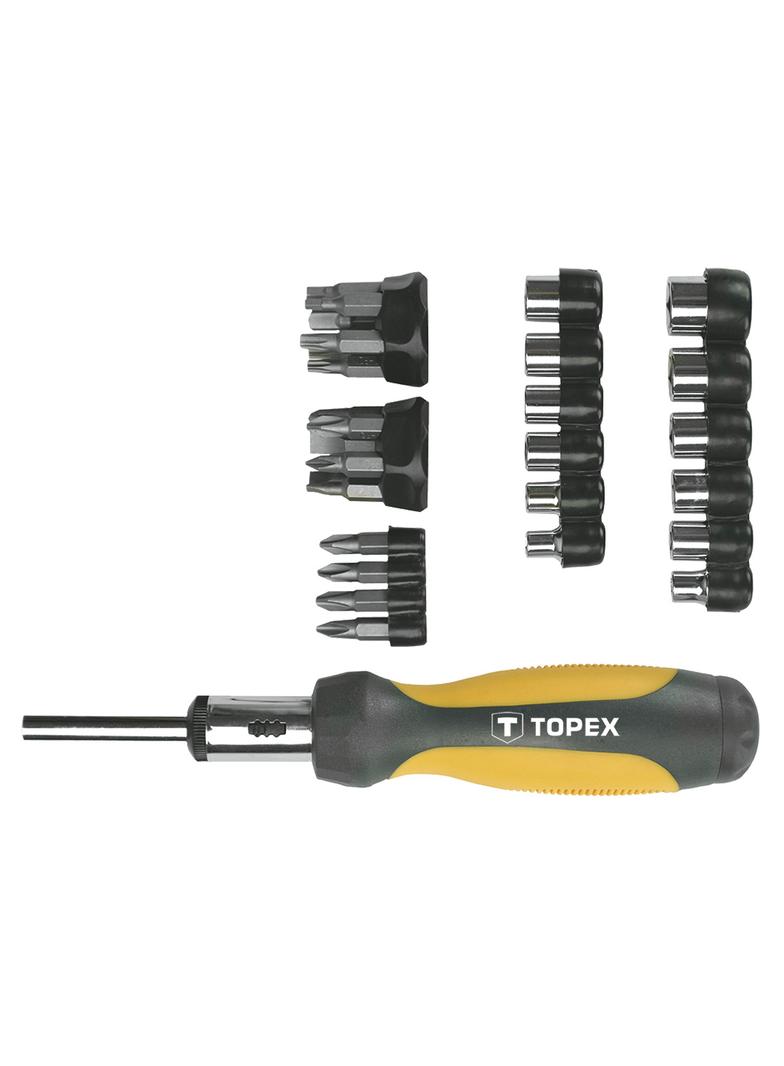 Końcówki wkrętakowe i nasadki z uchwytem, zestaw 29 szt.