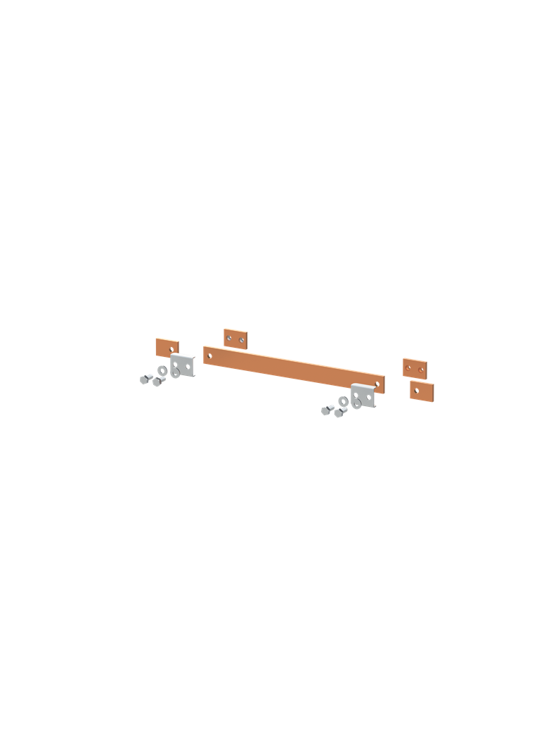 ZX2337 Szyna miedziana 30x5mm szerokość 2PW 500mm V1, A2 (do samodzielnego montażu)