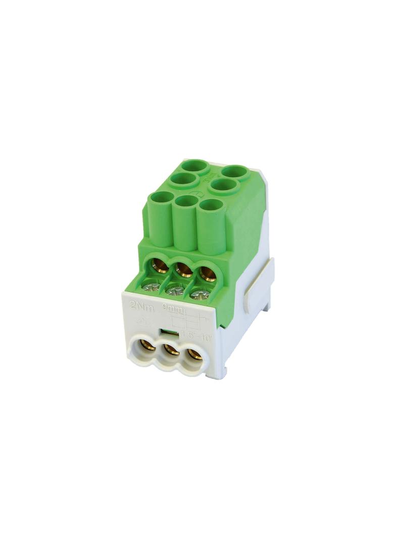 SDB 100 Blok rozdzielczy - dystrybucyjny Al/Cu 80010 SIMBLOCK zielony SIMET
