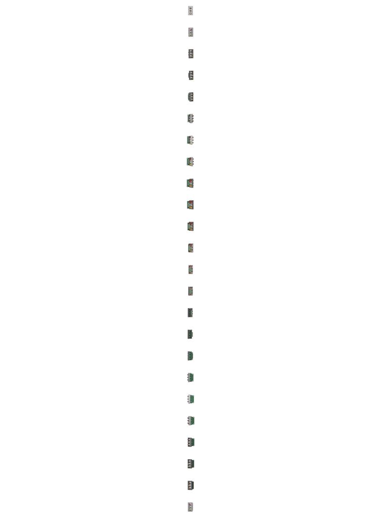 Simon Connect Płytka K45/2 złącz 3x RCA (CINCH) 225x45mm + wkłady zaciski śrubowe aluminium K105B/8 KONTAKT