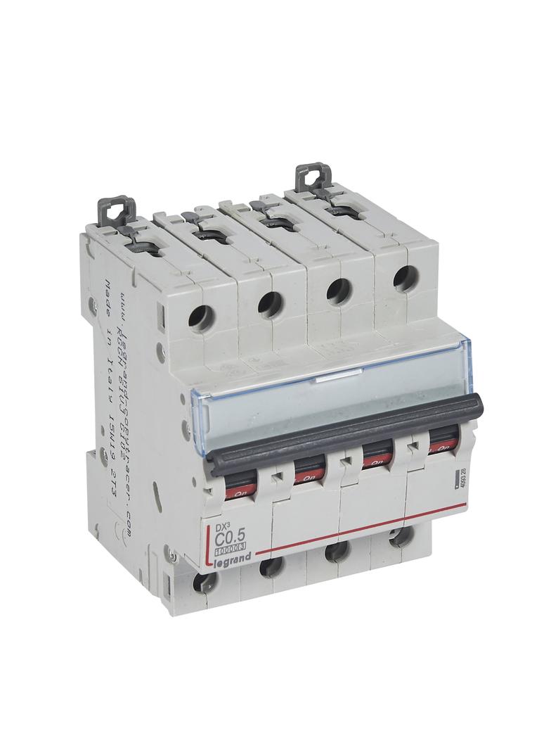 WYŁĄCZNIK NADPRĄDOWY S 314 4P C 0,5A 10000A SERII DX3, Legrand