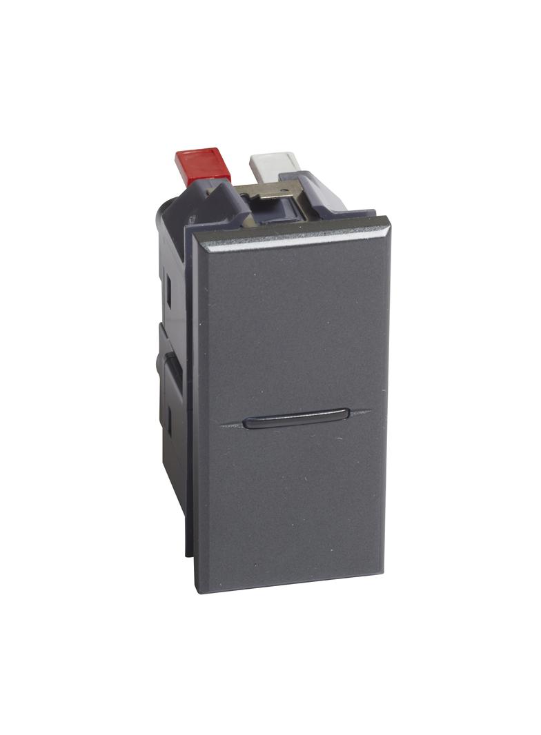 AXOLUTE - Łącznik schodowy 10AX (zaciski automatyczne) 1 moduł AXIAL antracyt, Bticino