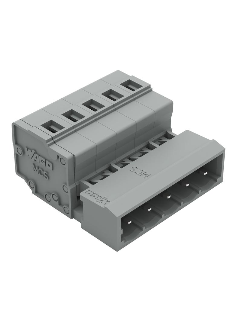 MCS-MIDI Classic wtyk 5-bieg. szary raster 5 mm /50szt./ WAGO