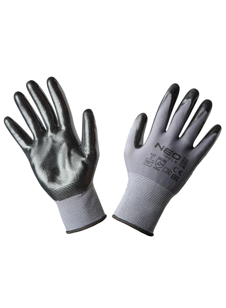 Rękawice robocze, nylon pokryty nitrylem, 4131X, rozmiar 10