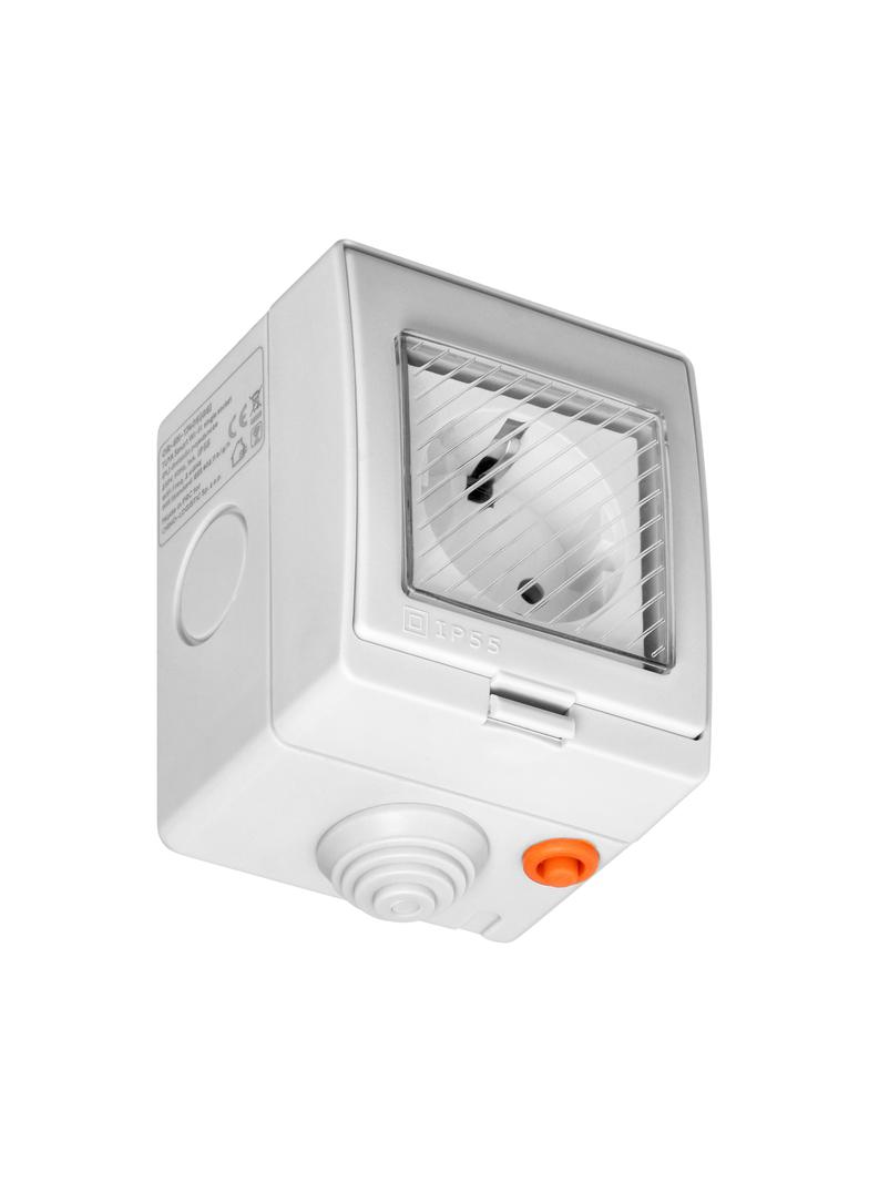 Gniazdo natynkowe IP55 Tuya Smart Wi-Fi, Schuko OR-SH-17405(GS) ORNO