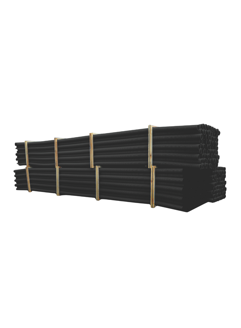 Rura karbowana dwuwarstwowa w odcinkach wzmocniona RODOH 110/92-6mb czarna 750 N (48szt/paleta) RODOH 110/92 - 6 CZARNA 11670 TT PLAST