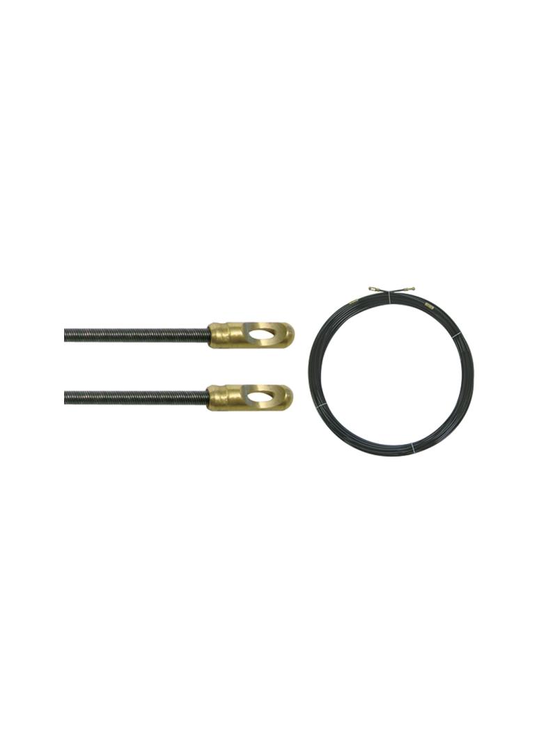 Taśma perlonowa do przeciągania przewodów   z PE 4mm 2 oczka + 2 sprężyny wiodące