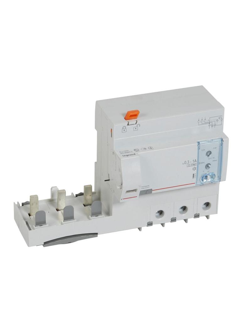 BLOK RÓŻNICOWOPRĄDOWY PR 303 3P 125A Z REGULACJĄ 300-1000MA TYP F (HPI) SERII DX3, Legrand