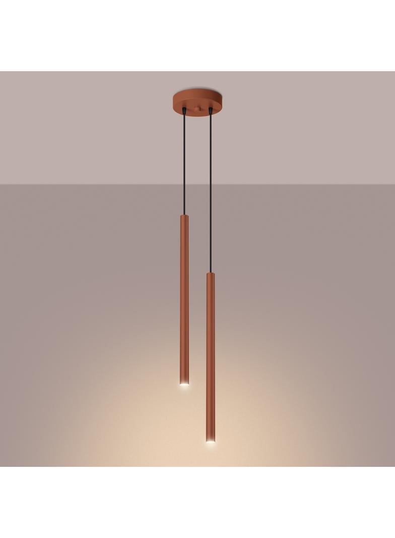 Sollux Lampa wisząca PASTELO 2 ochra czerwona SL.1525