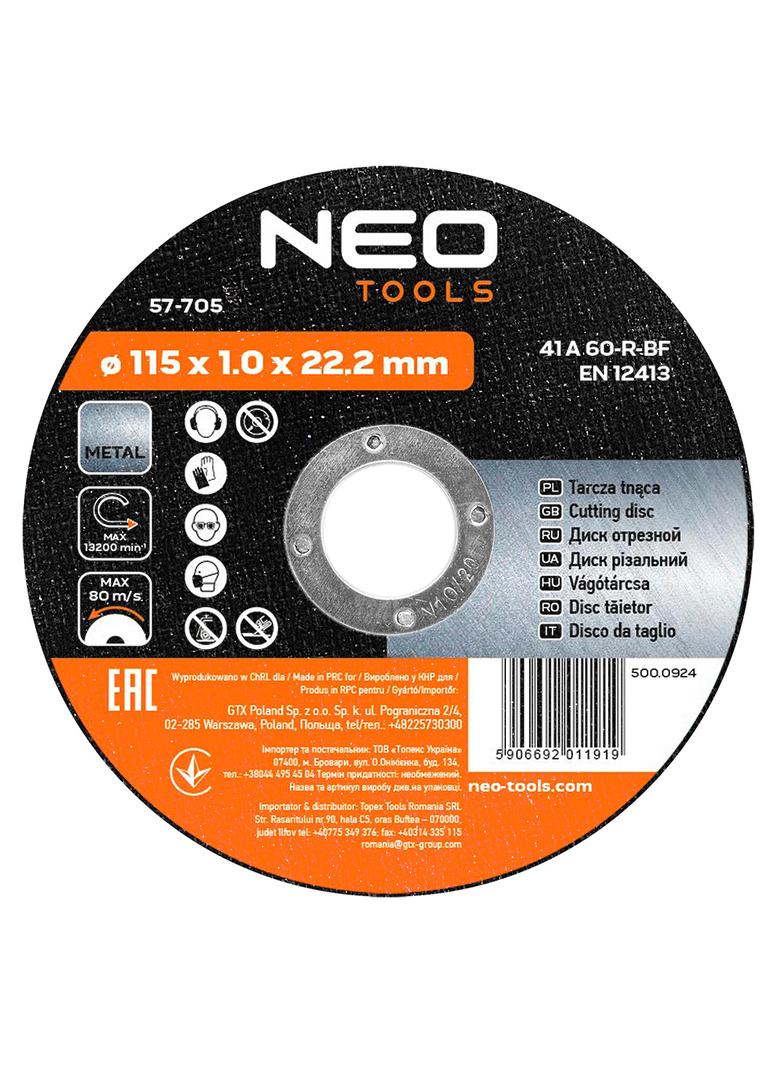 Tarcza tnąca do metalu 115 x 1.0 x 22.2 mm, 41 A60-T-BF