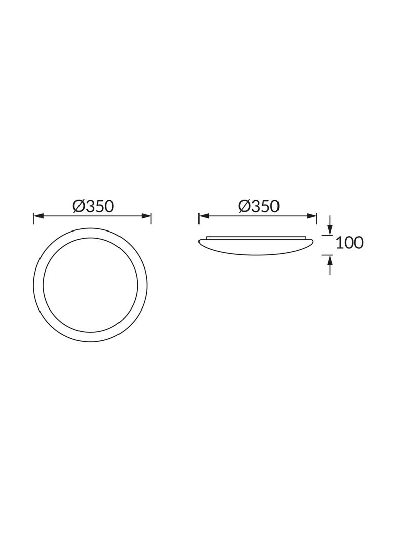Plafoniera SMD LED SOLEO LED 16W 4000K 03241 IDEUS