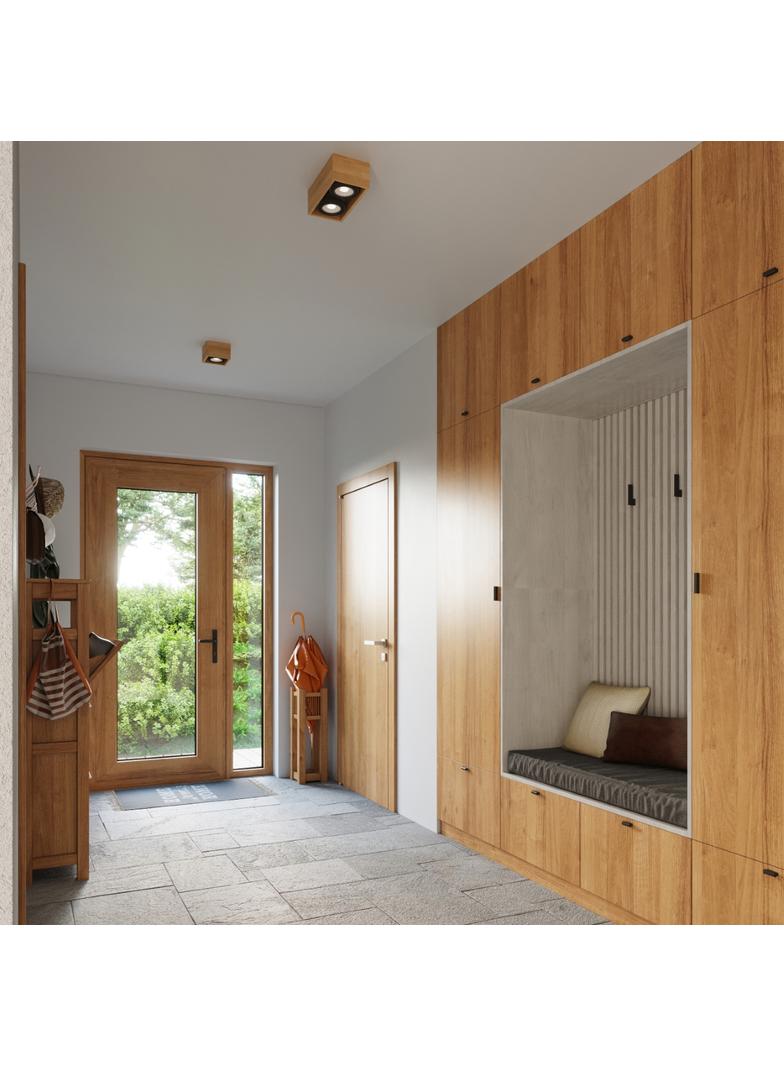 Sollux Plafon QUATRO 2 naturalne drewno SL.0916