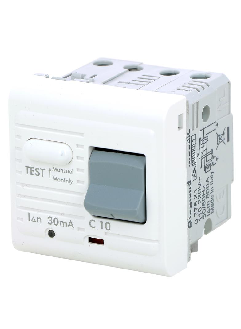 Seria Mosaic Wyłącznik Różnicowo - Nadprądowy C 10A - 30 Ma AC 077531 LEGRAND