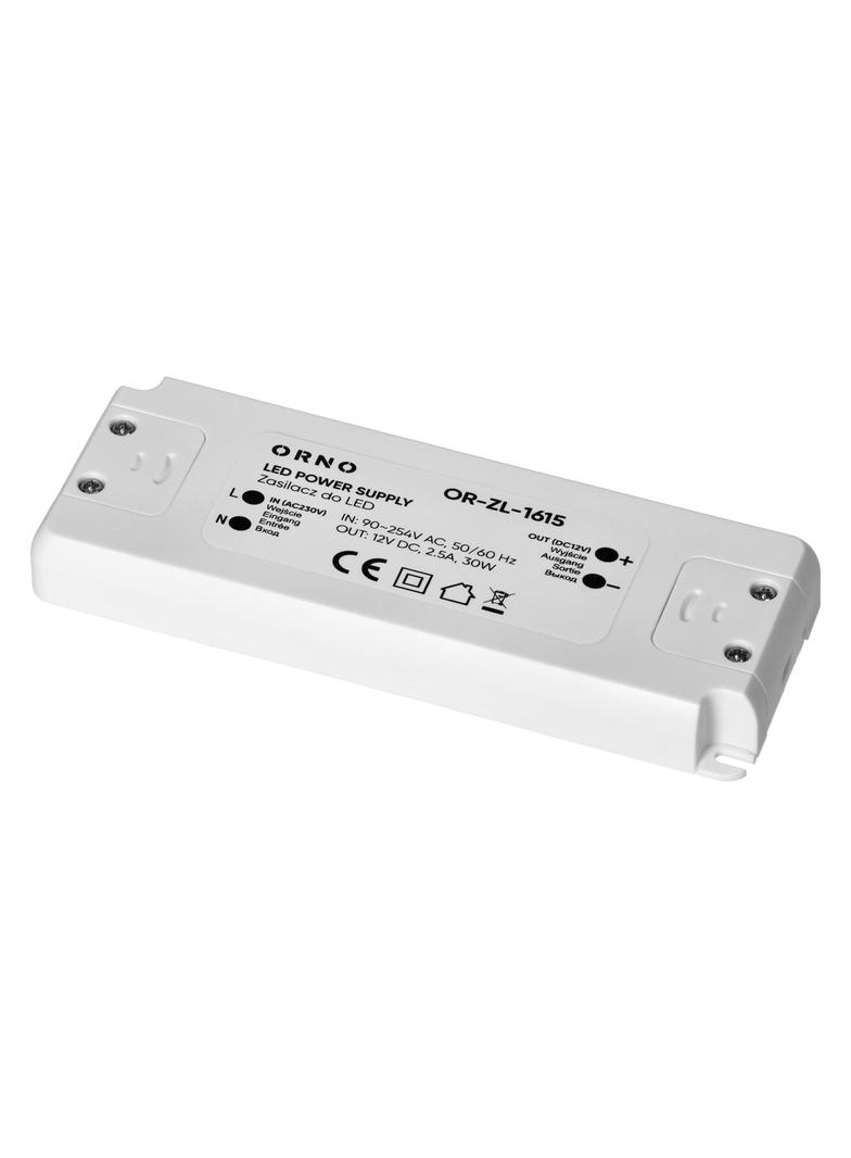 Zasilacz LED 12V DC 30W 2,5A IP20 OR-ZL-1615 ORNO