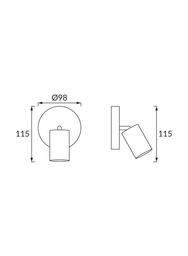Oprawa ścienno-sufitowa UNO E27 1C WHITE