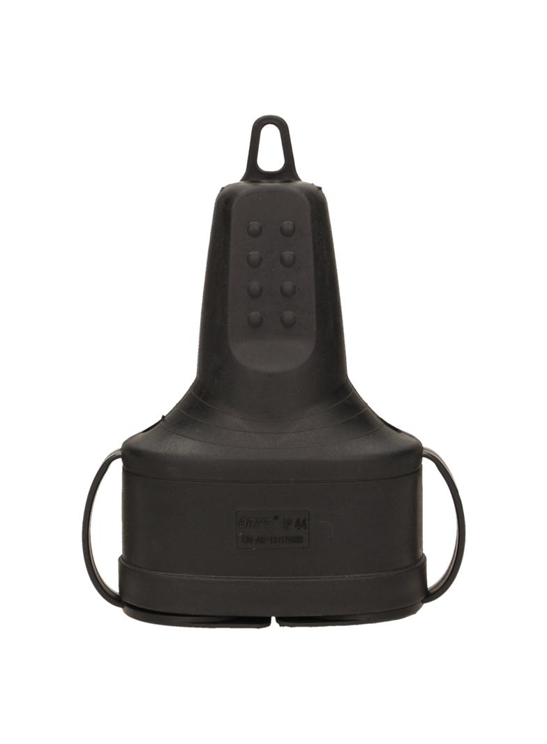 Bryzgoszczelne podwójne gniazdo gumowe IP44 wersja Schuko 16A 230V OR-AE-13117(GS) ORNO