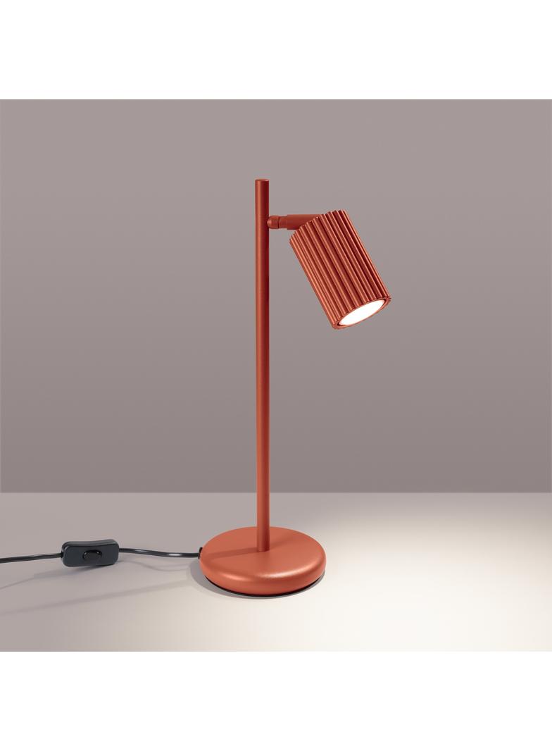 Sollux Lampa biurkowa KARBON ochra czerwona SL.1643