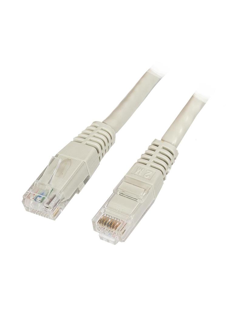 Patchcord RJ45 U/UTP kat. 6 PVC CCA szary 7,5m