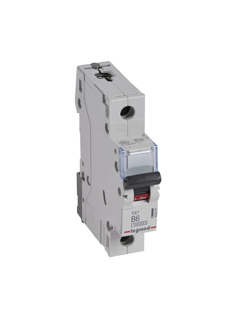 WYŁĄCZNIK NADPRĄDOWY S 311 1P B 6A 10000A SERII TX3, Legrand