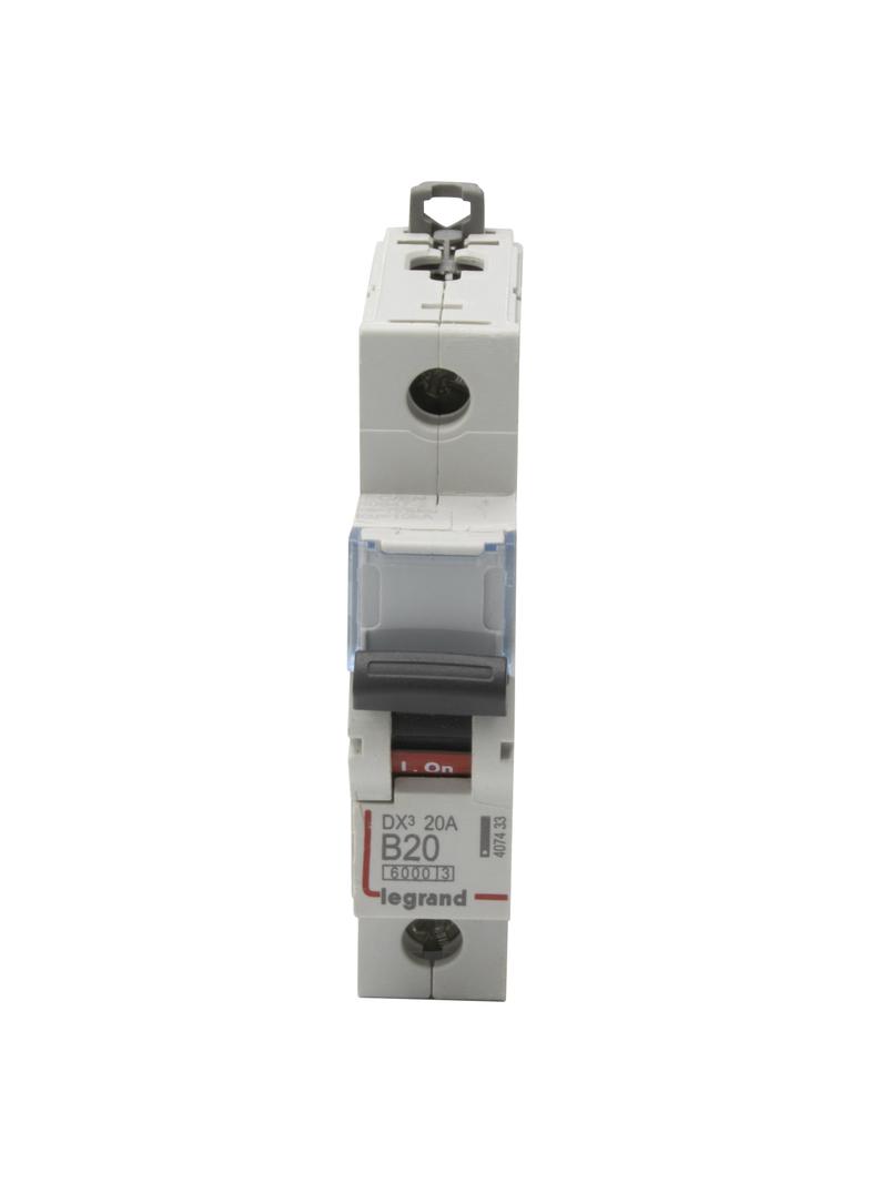 WYŁĄCZNIK NADPRĄDOWY S 301 1P B 20A 6000A SERII DX3, Legrand