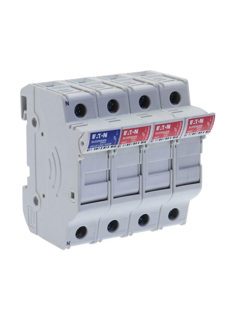 3P&Neutral 30A 600V MFH For 10X38 Midget Podstawa wkładki cylindrycznej 10x38 3p+1N 32A 690VAC CHM3D